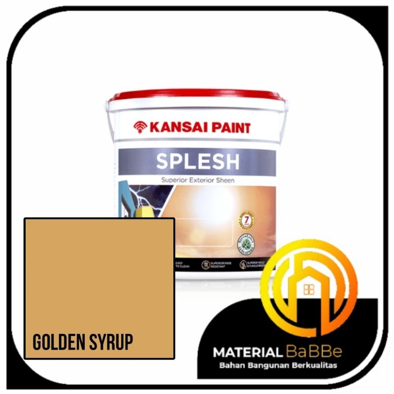Kansai Paint Splesh Golden Syrup 2,5 Liter | Cat Dinding Luar