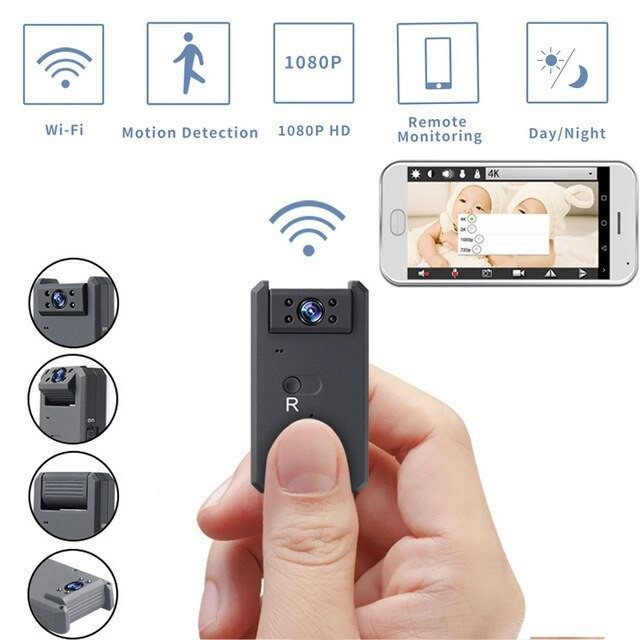 Kamera Kecil Tersembunyi Konek Ke Hp Camera Mini CCTV Wifi Pengintai Jarak Jauh Tanpa Kabel Spy Cam JS37