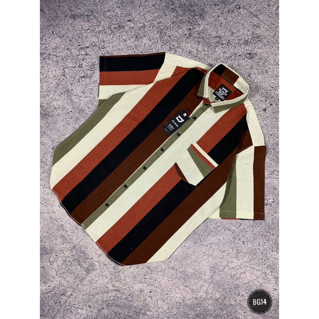 Kemeja Pria Big Size Motif Kemeja Pria Lengan Pendek Ukuran XL/XXL/XXXL (BG04