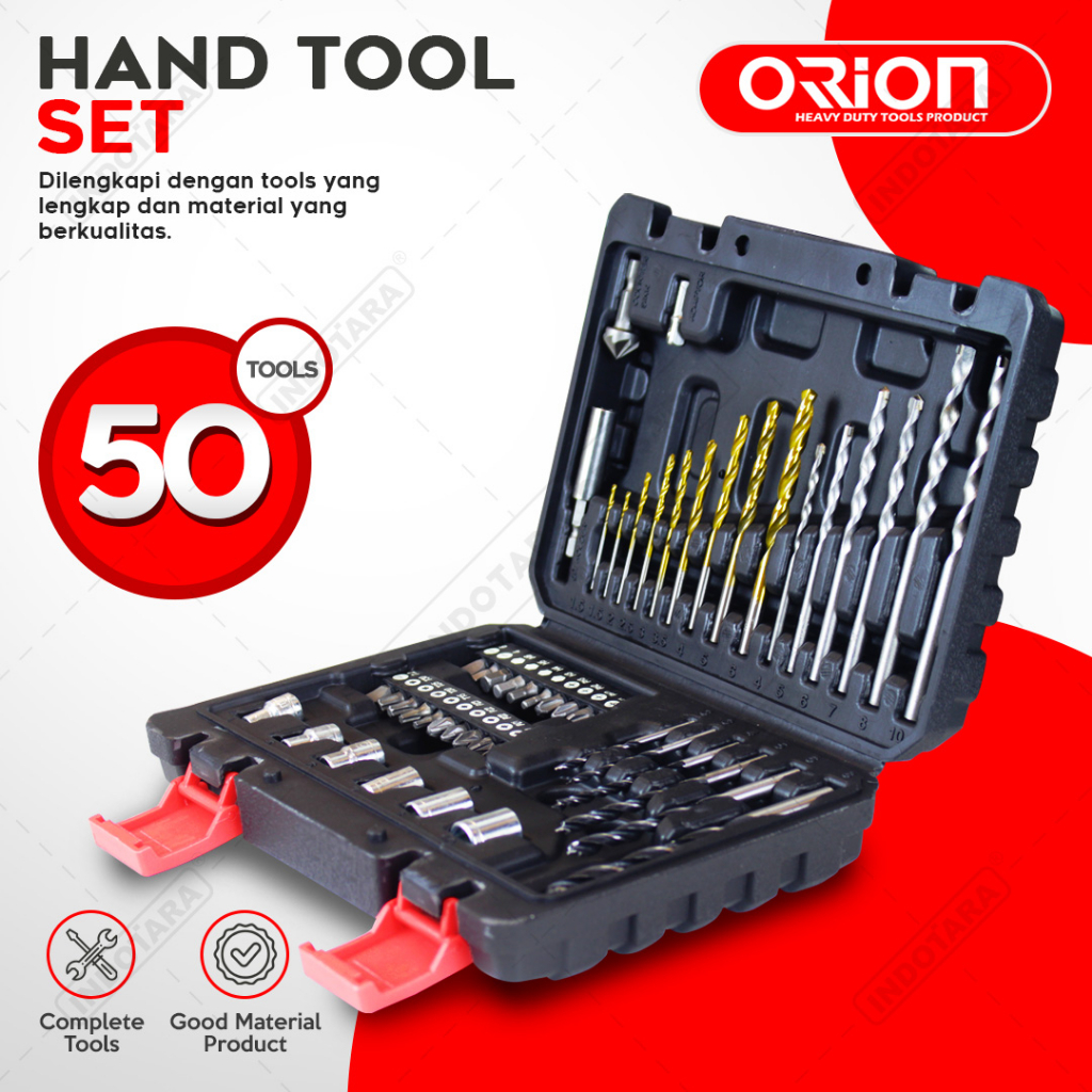 Orion Drill&amp;Screwdriving Set / Mata Bor&amp;Obeng Set 50Pcs TR-003-1