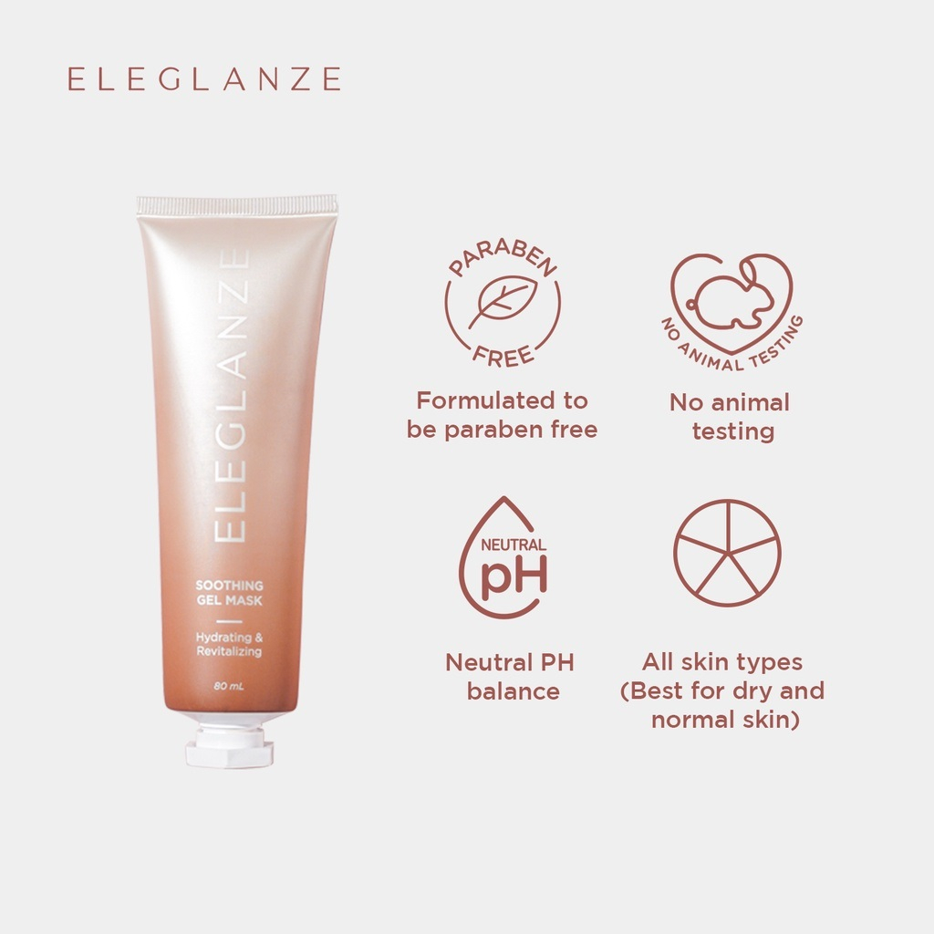 ELEGLANZE Soothing Gel Mask / Perawatan wajah BPOM