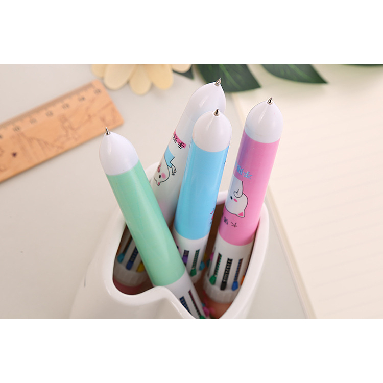 (SNAPCORNER)Pulpen 10 Warna Dino kepala Unicorn BTS Pena Ballpoint