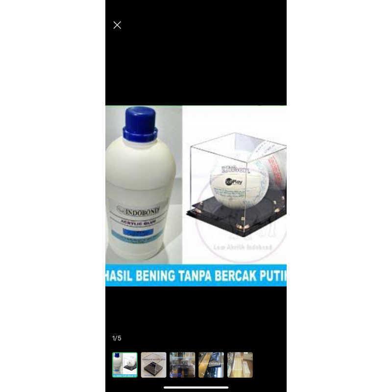 

Lem Akrilik Indobond Tipe “SUPER” 1000 ml ( 2-4 mm )