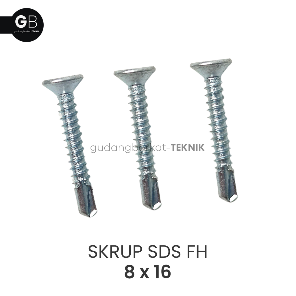SKRUP SDS FH 8x16 / Sekrup Roofing Baja Ringan FAB 8 x 16