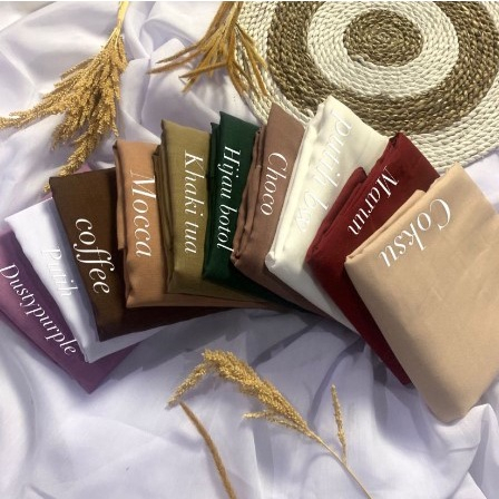 Jilbab Kerudung Segiempat Hijab Segi Empat Paris Premium Voal Miracle Polos Warna Warni Lengkap