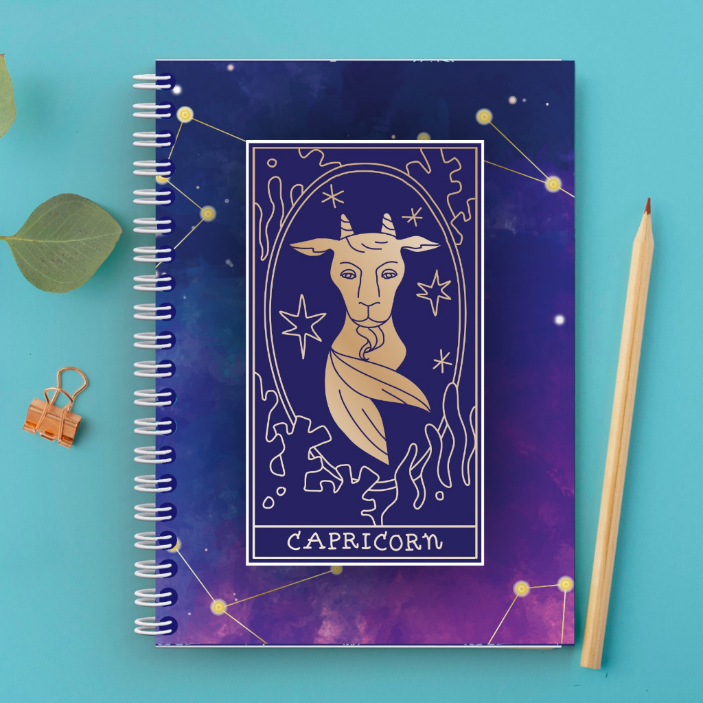 

Buku catatan A5 (14,8x21 cm) notebook buku tulis cover unik motif zodiac