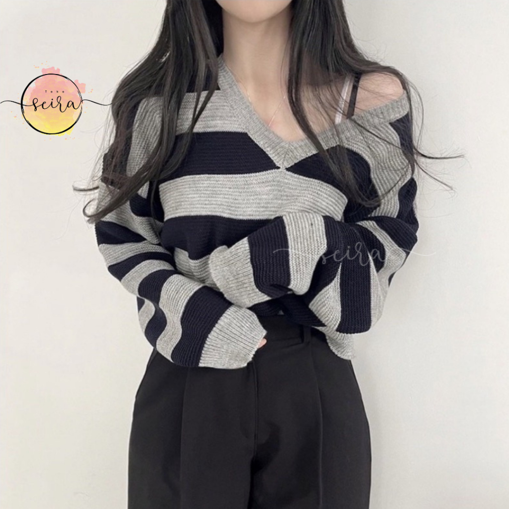 Zeta Knit Sweater Rajut Korea