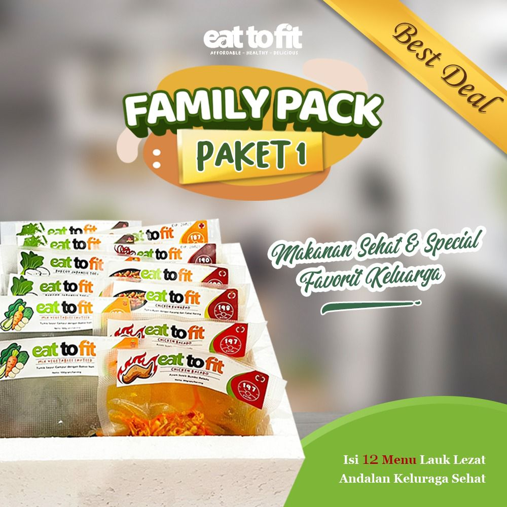 FROZEN FOOD PAKET MAKANAN SEHAT KELUARGA PAKET FAMILY PACK EAT TO FIT