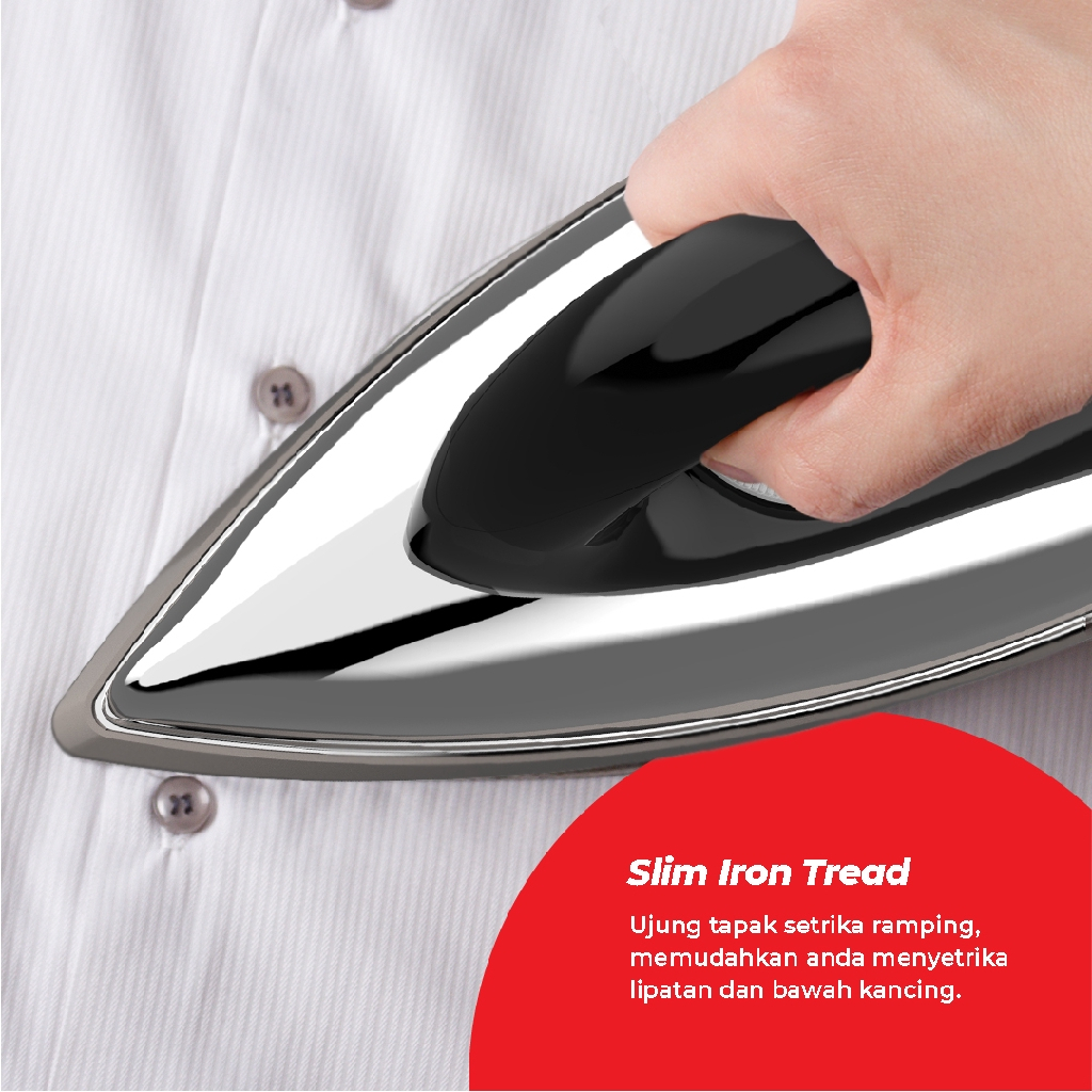 Setrika Maspion HA-380 HA 380 / HS380 Coating Ceramic Batik Series 350 Watt