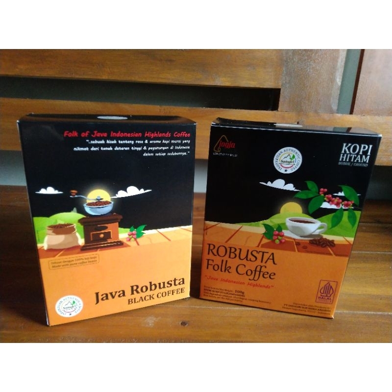 

Robusta Folk Coffee 100g Carton Pack Kopi Premium Indonesia