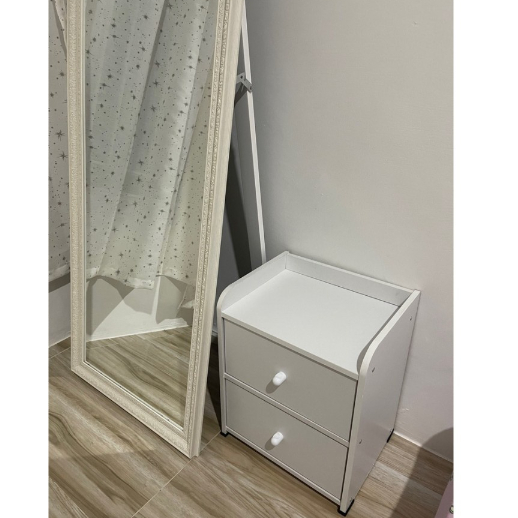 First Seller Meja Nakas Laci / Bedside Table / Meja Samping / Meja Sudut / Meja Lampu / Meja Kasur