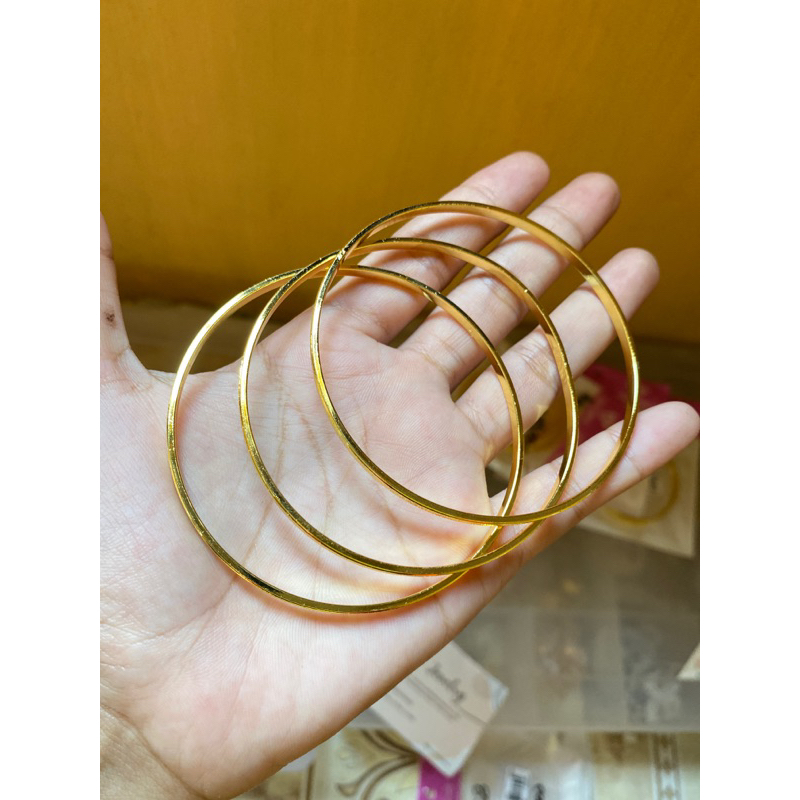 Gelang Keroncong Pasir lapis emas 24k