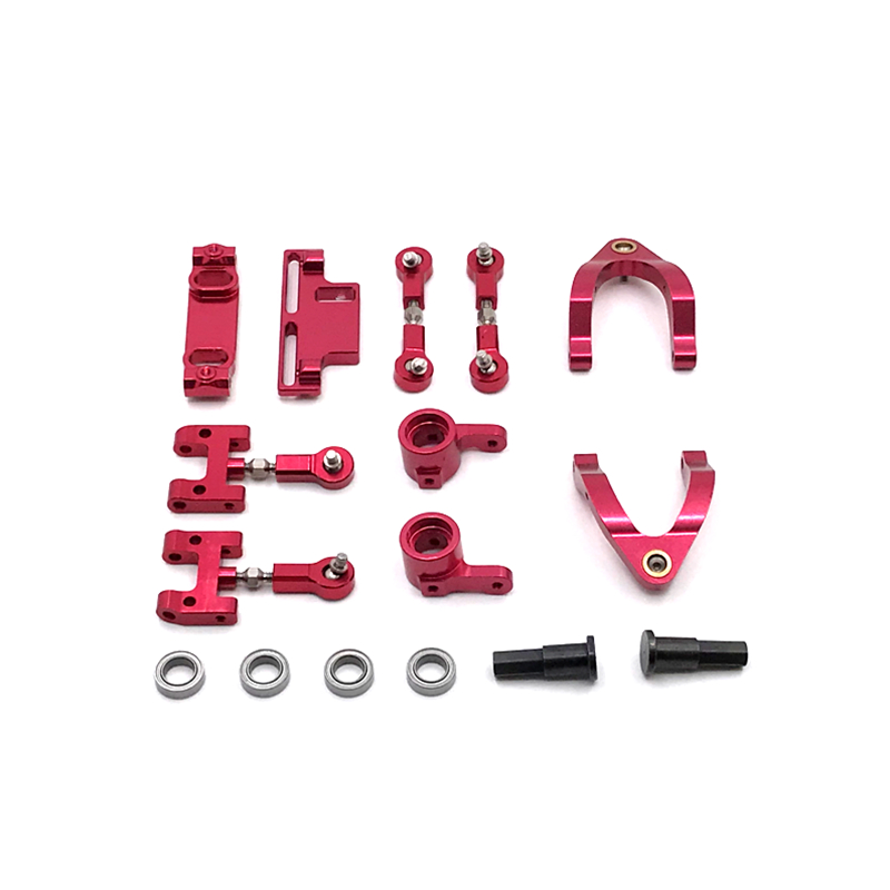 Upgrade Metal Upper Swing Arm Steering Cup Lower Swing Arm Steering Group 8 Pack For WPL D12 1/10 RC