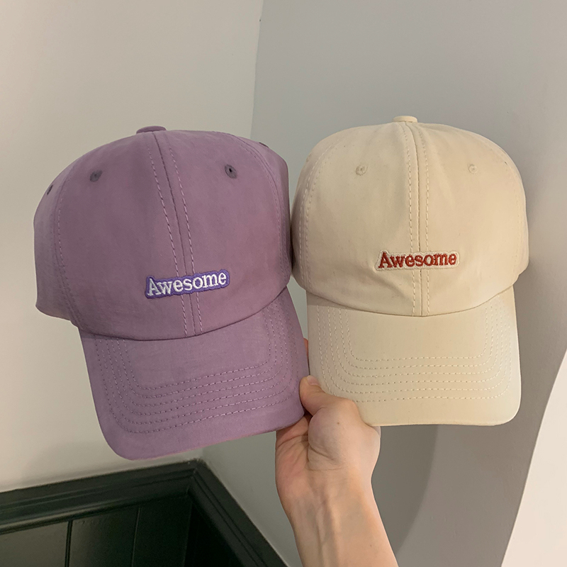 Topi Baseball Wanita Versi Korea Baru Warna Segar Dan Kontras Warna Kontras Topi Olahraga All-match Sport Korea Topi Baseball Wanita Hat