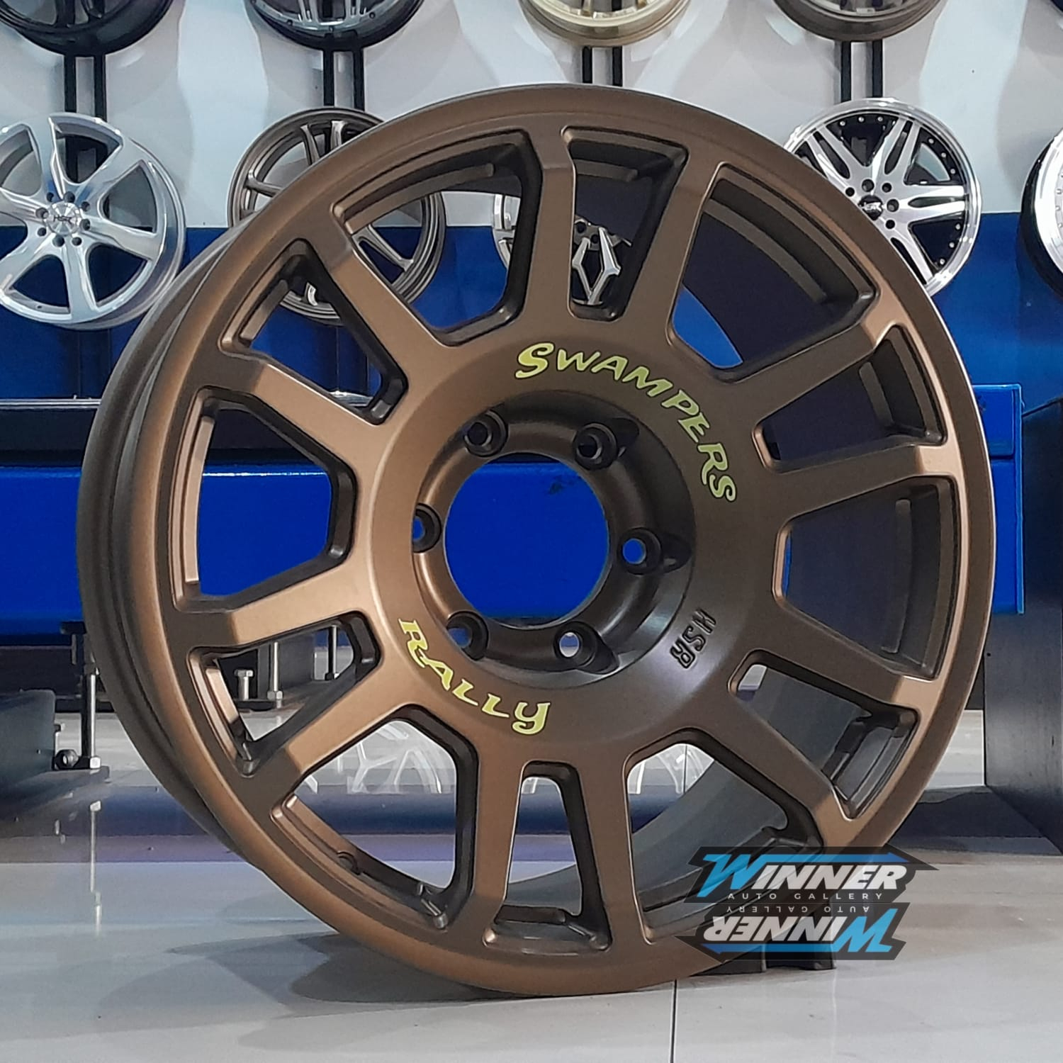 VELG HSR RALLY LOOK SWAMPERS RING 18 PCD 6X139,7 - VELG MOBIL PAJERO FORTUNER HILUX MUX