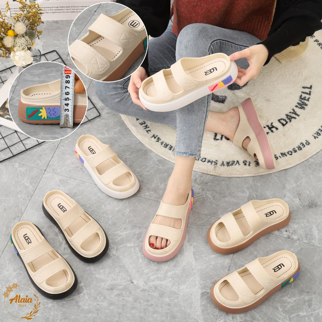 Alaia Sandal Wanita Ban Dua Import Cantik Sendal Selop DIY - L029 36/41