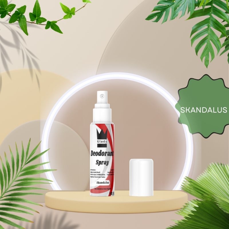 DEODORAN SPRAY GLADY 100 ML WANGI TAHAN LAMA / DEODORANT AMPUH MENGHILANGKAN BAU KETIAK / DEODORAN TAWAS ALAMI