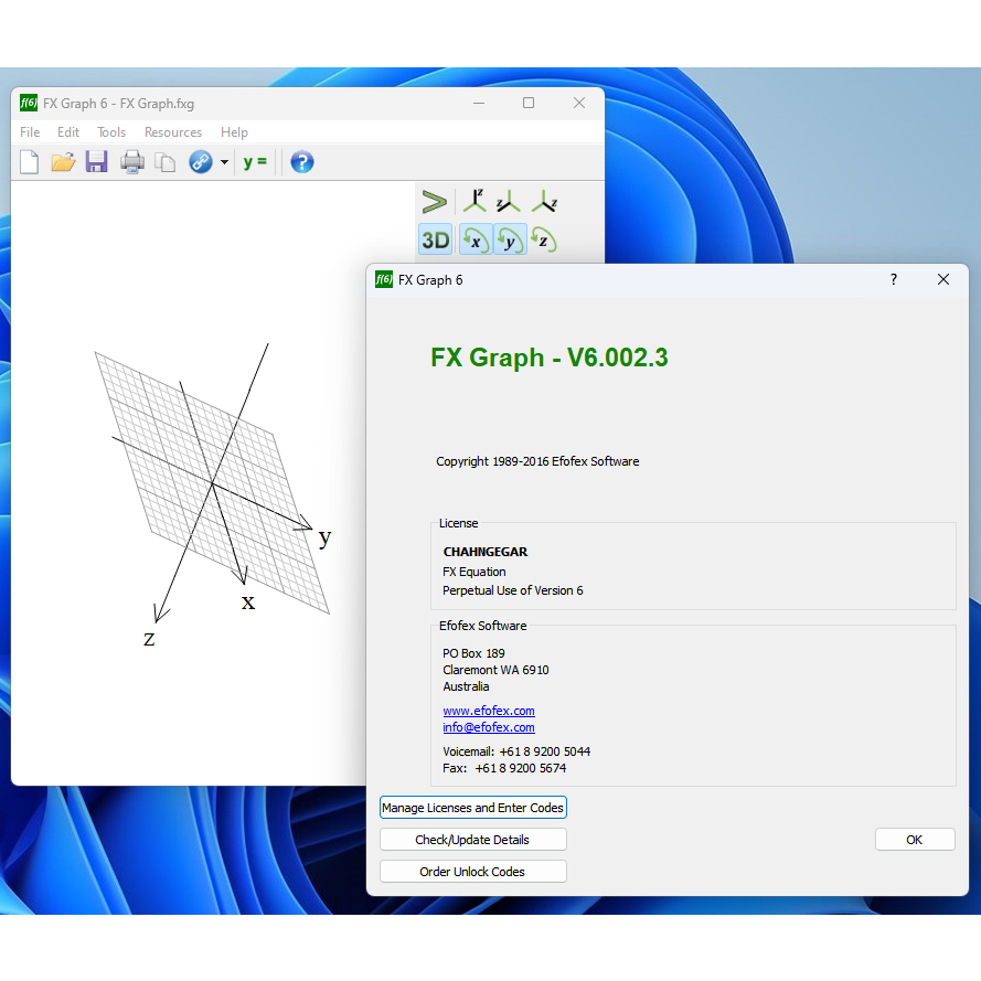 Software Efofex FX Graph 6 Full Lisensi Lifetime Program Grafik variabel Matematika