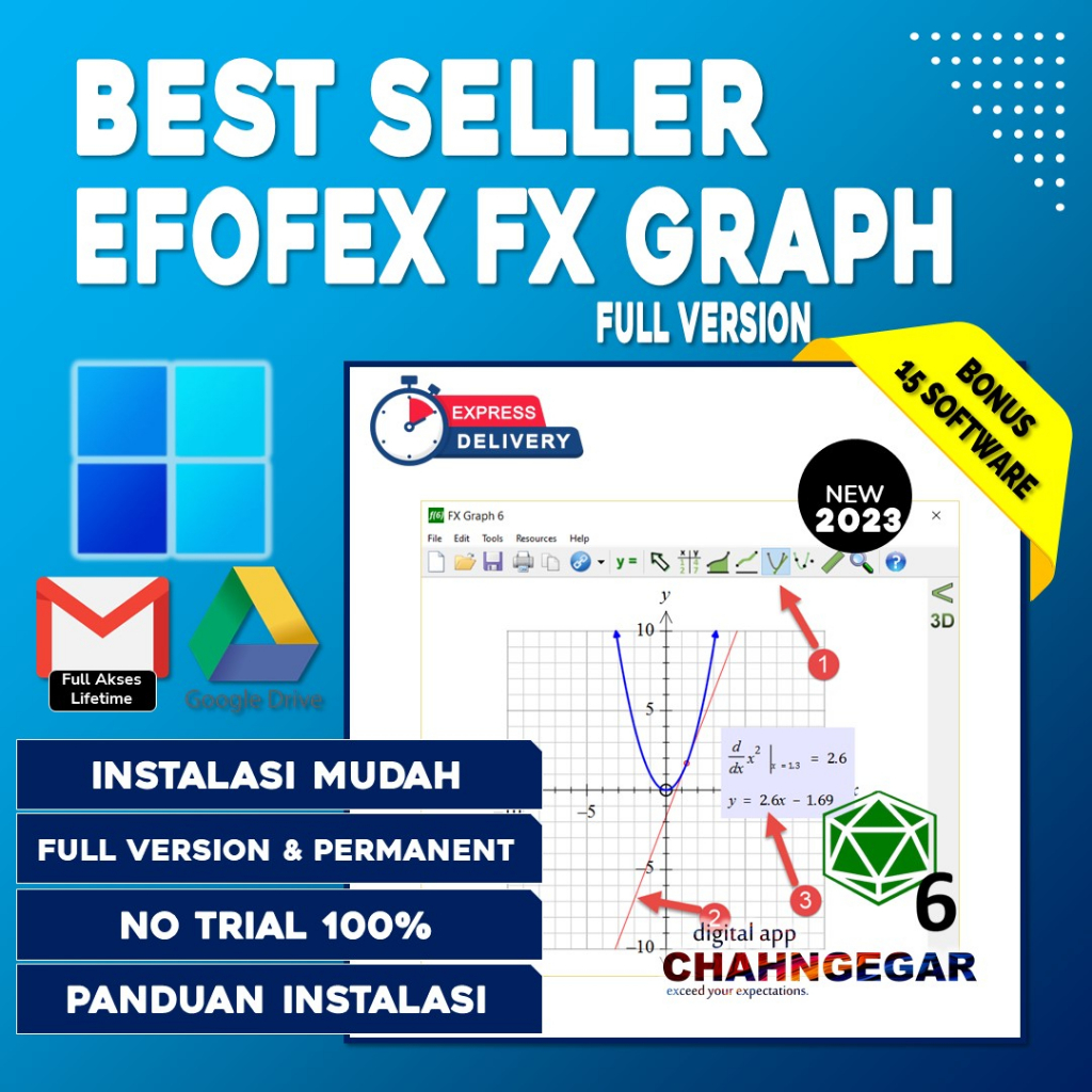 Software Efofex FX Graph 6 Full Lisensi Lifetime Program Grafik variabel Matematika