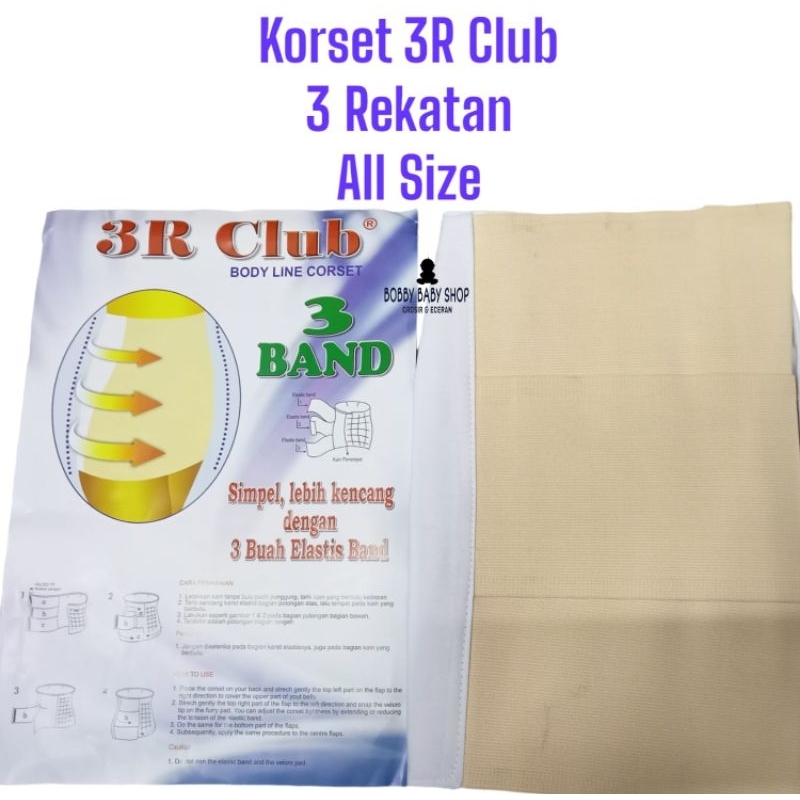 3R Club Korset/Stagen 3 Rekatan All Size
