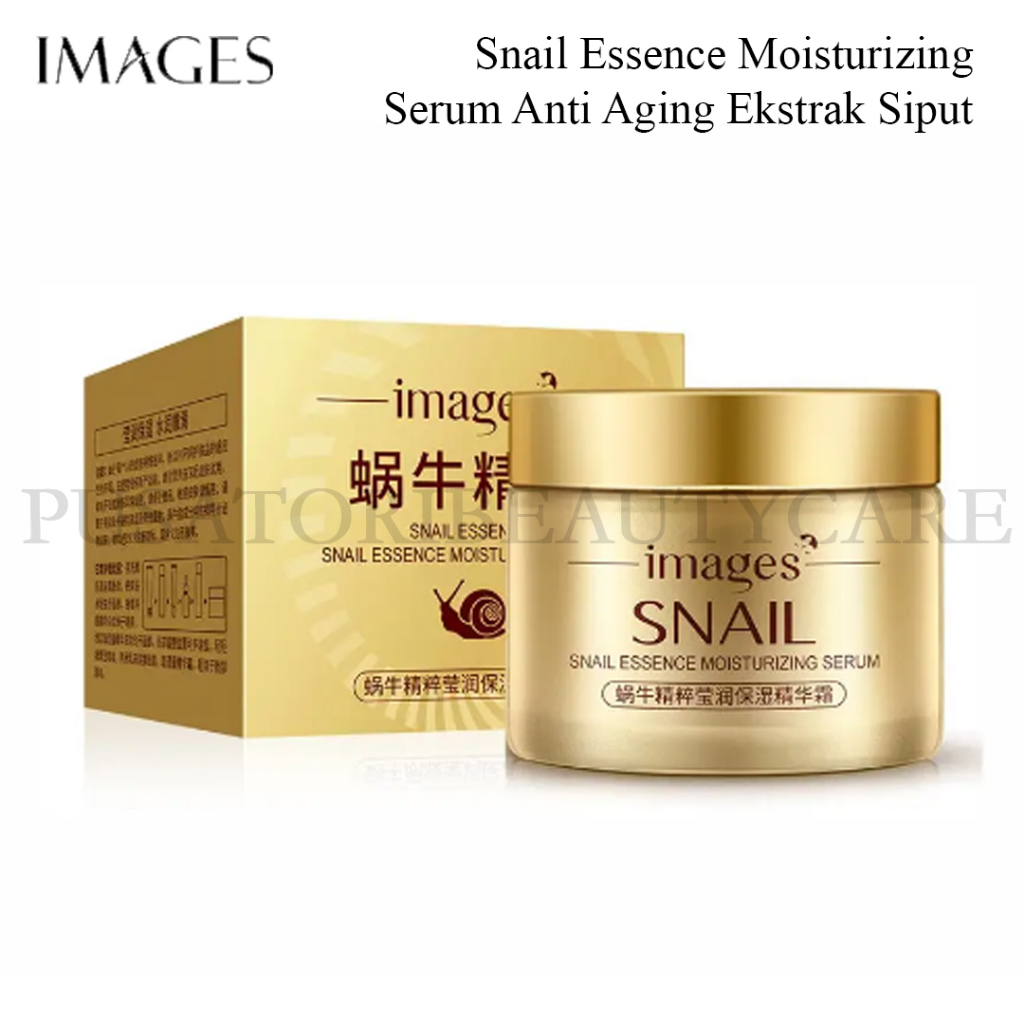 IMAGES Snail Essence Moisturizing Serum Anti Aging Ekstrak Siput