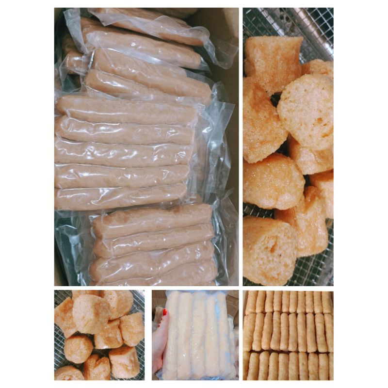 

Pempek Lenjer Panjang Udang Frozen / Vacum isi 5 lenjer per pcs Pempek Cek Heppy