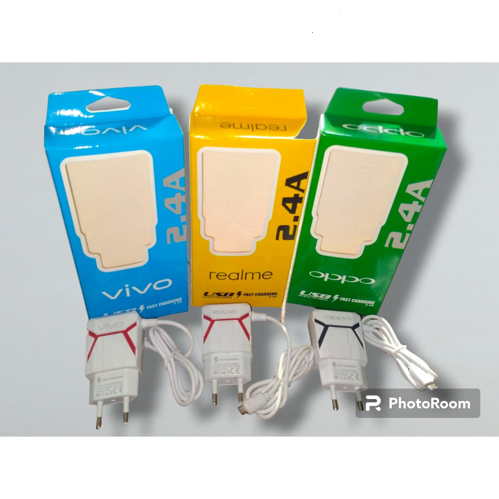 CHARGER V1V0 LED BRANDED 2.4 A TRAVEL CAS HP BRAND FAST