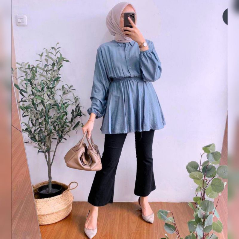 JENIA BLOUSE LINEN PREMIUM