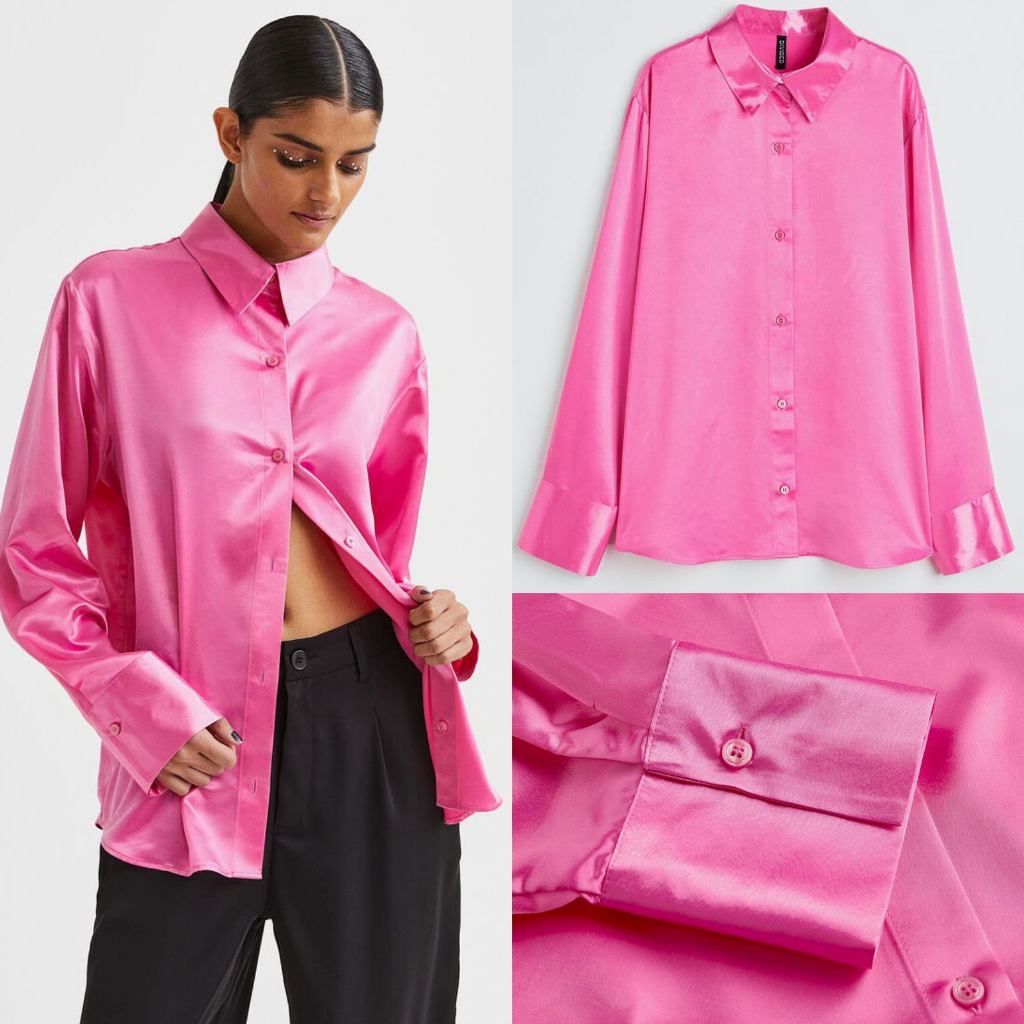 Hm longsleeved silk shirt