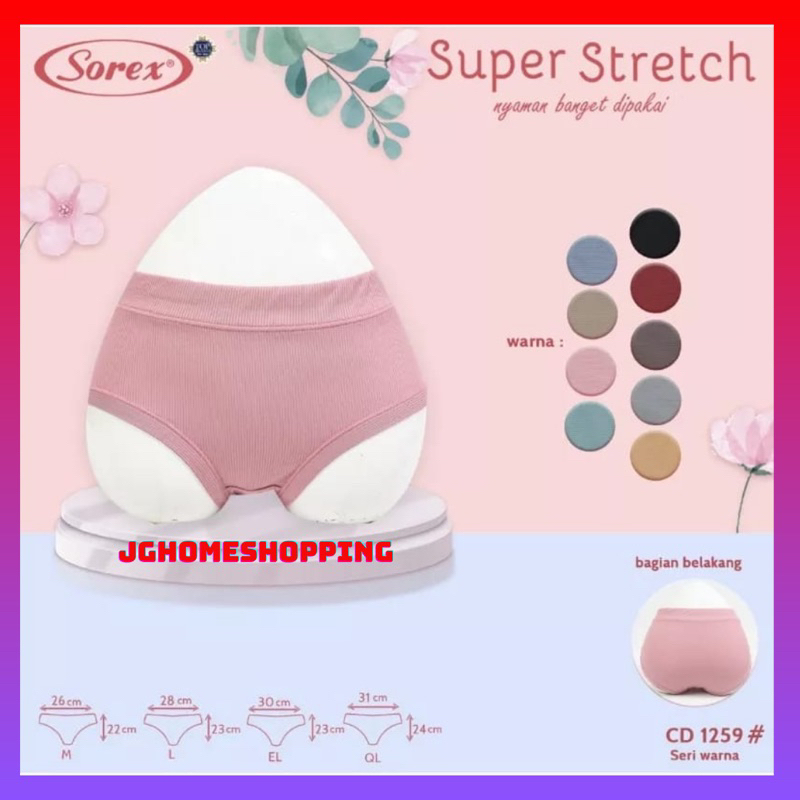 sorex 1259 cd wanita celana dalam