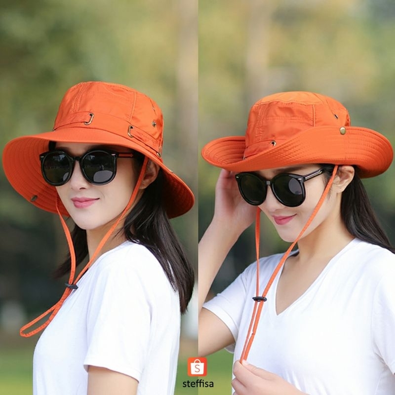 TOPI RIMBA | fashionable outdoor bucket casual hat impor unisex pria wanita dewasa cewek cowok cod keren