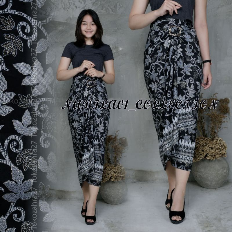 Rok Kebaya Motif Kain Rok Lilit Serut Instan Rok Kondangan Rok Wisuda