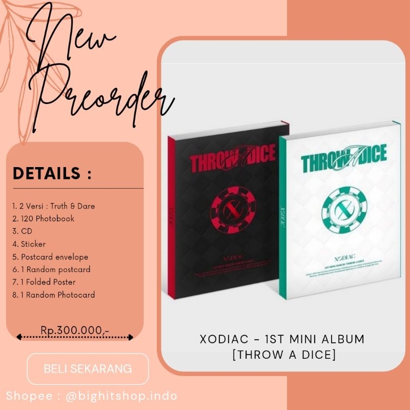 [PO] XODIAC - 1ST MINI ALBUM [THROW A DICE] // ALBUM XODIAC