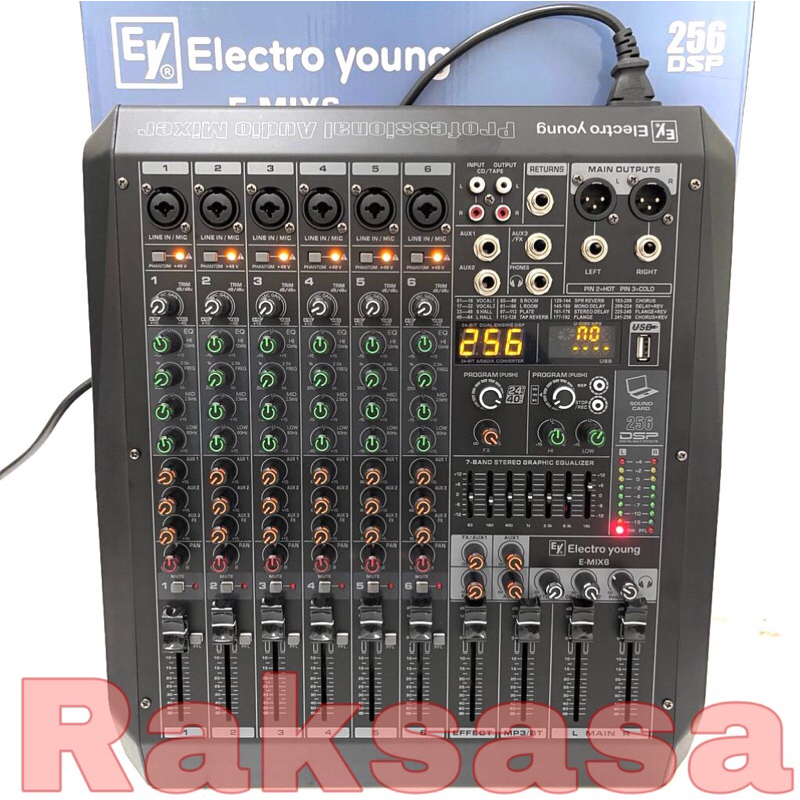 Mixer Electro young EMIX6 original ELECTRO YOUNG E MIX 6 channel emix 6