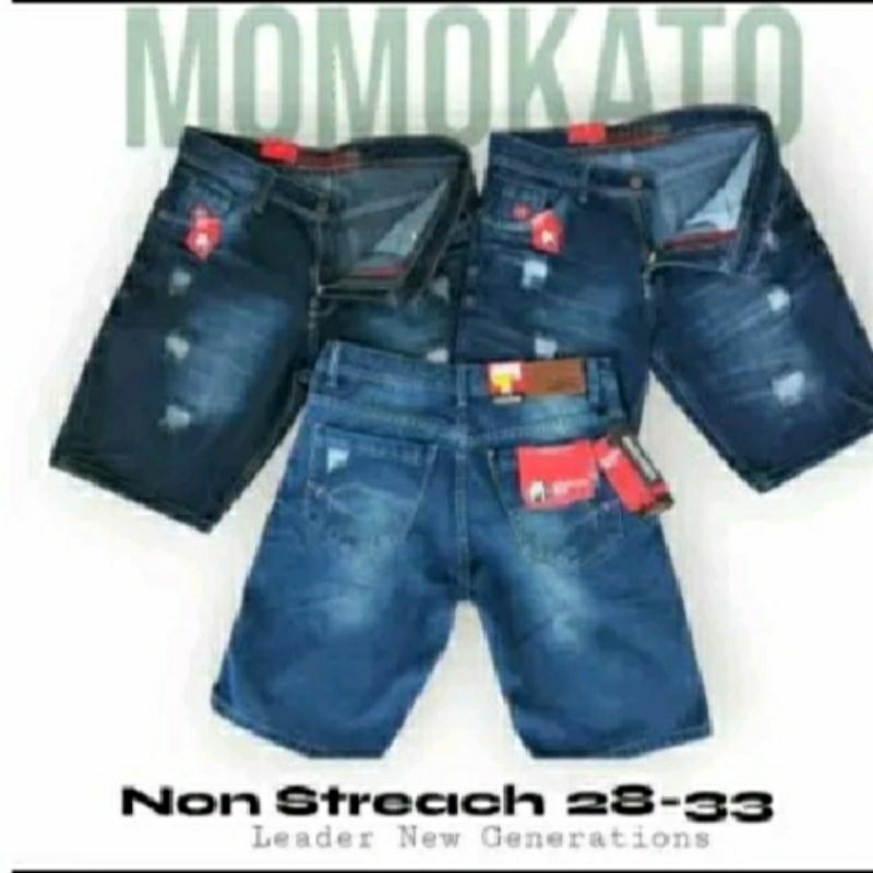 Celana Jeans Pendek Pria/Celana Denim Pendek Pria/Celana Pendek Repped Pria/Celana Jeans Pendek Cowo