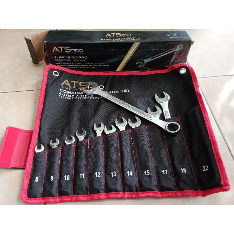 Kunci ring pas set 11 pcs ATS PRO limited edition