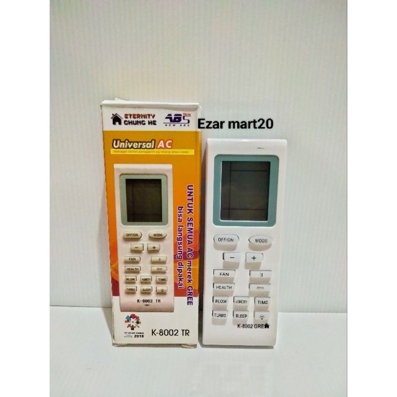 REMOTE AC GREE MULTI CHUNGE K.8002 TR