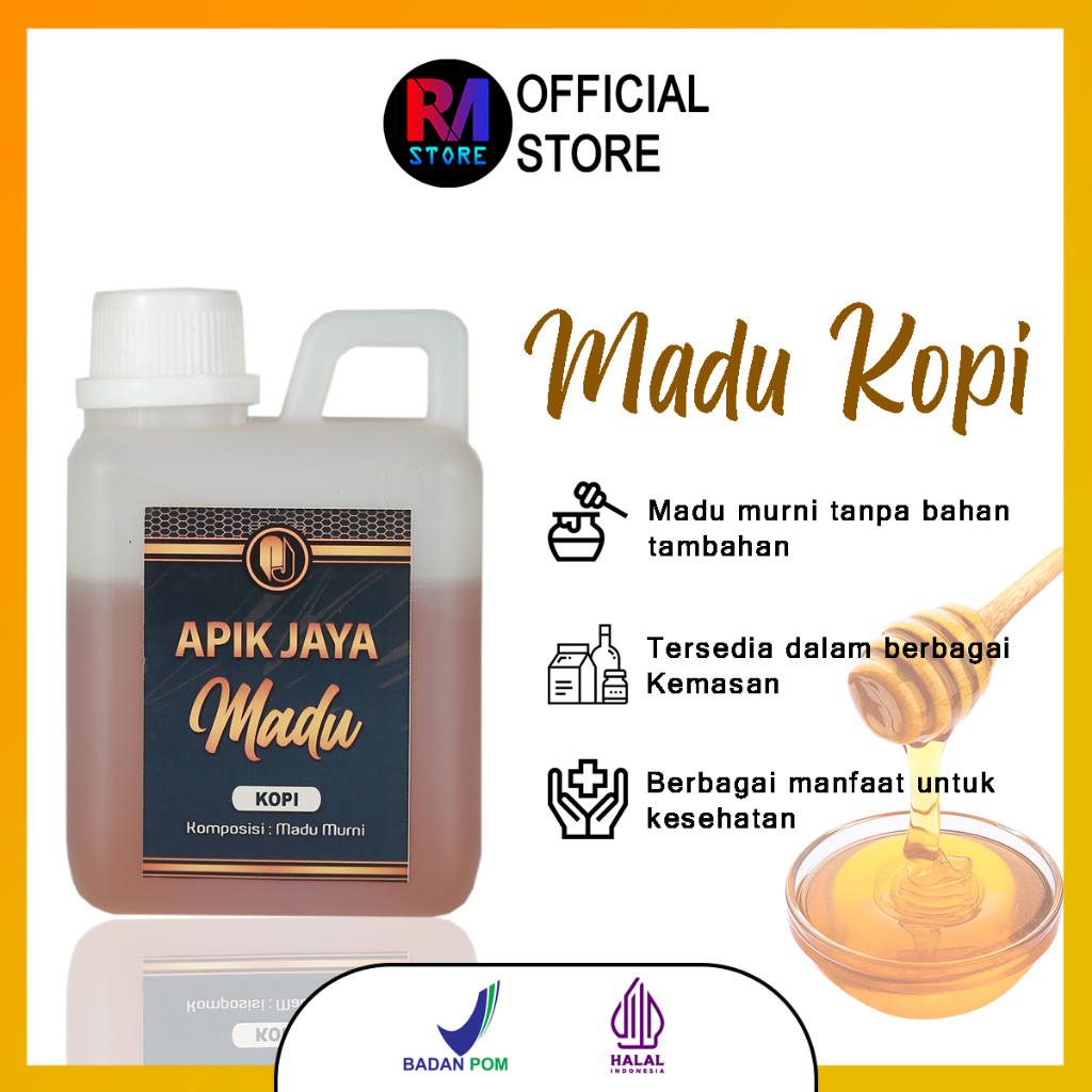 

Madu Kopi 100% Asli & Murni Tanpa Campuran | Dari Peternakan Lebah Terpercaya | Tanpa bahan pengawet | Tanpa bahan tambahan | berkhasiat untuk tubuh