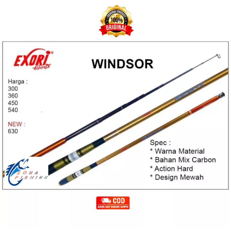 Tegek Exori Windsor dan Blue Storm New Series 360 450 Carbon Kaku