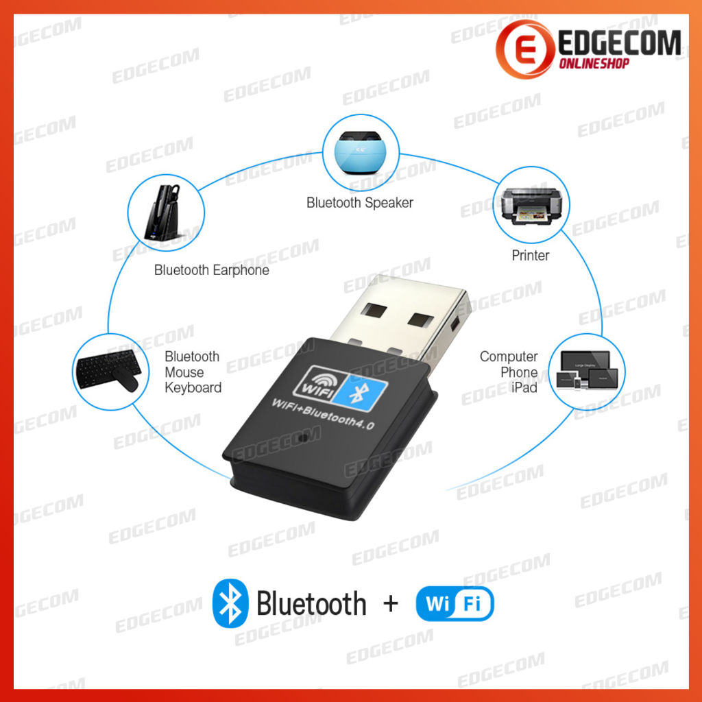 USB WiFi dan Bluetooth 4.0 Receiver Wireless adapter dongle 150 Mbps 2.4Ghz