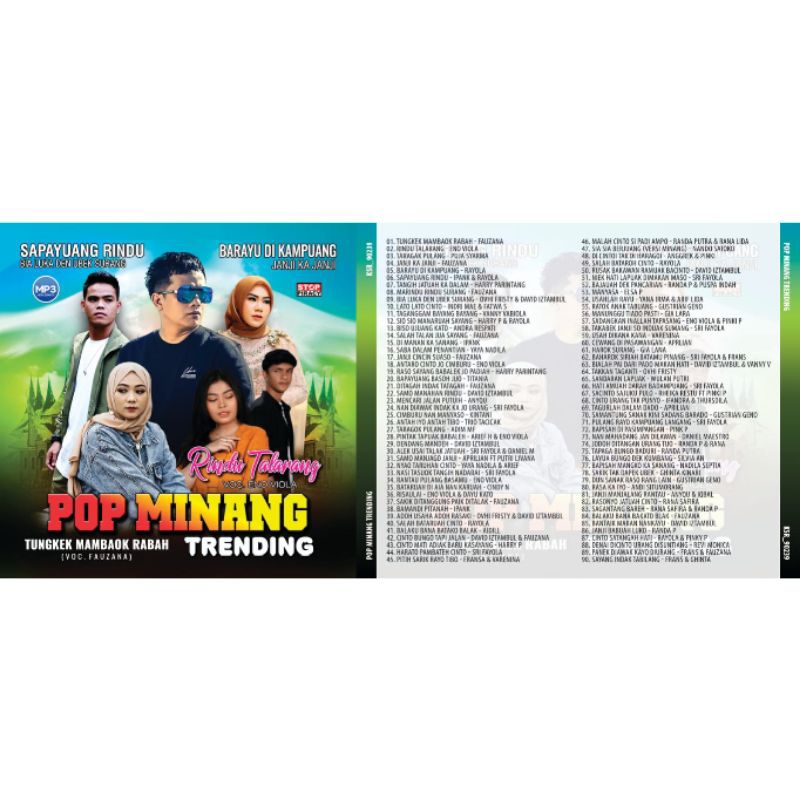 kaset musik Mp3 Pop Minang Terbaru - 2023