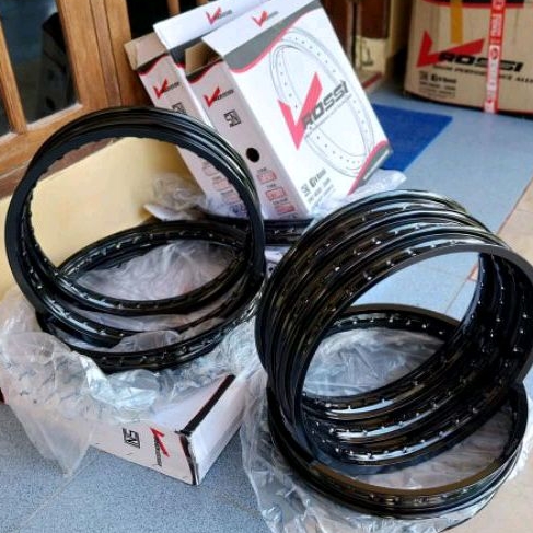 Velg rossi HITAM GLOSSY pelek rossi ring 17 dan ring 18 hitam glossy veleg rossi rim rossi ring 17