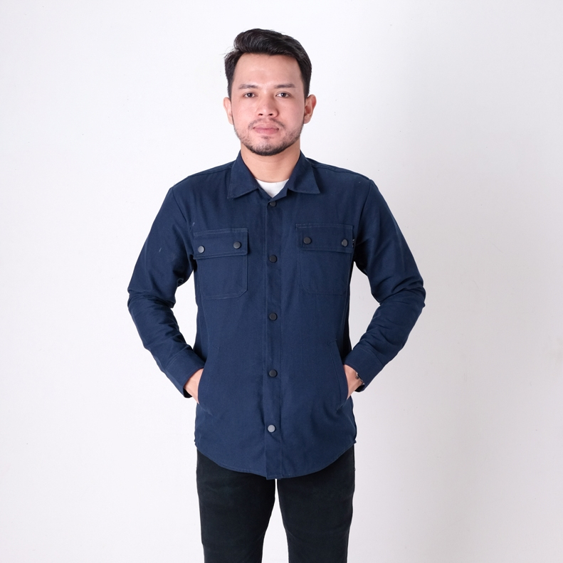 Justrue Jaket Semi Parka Pria Navy