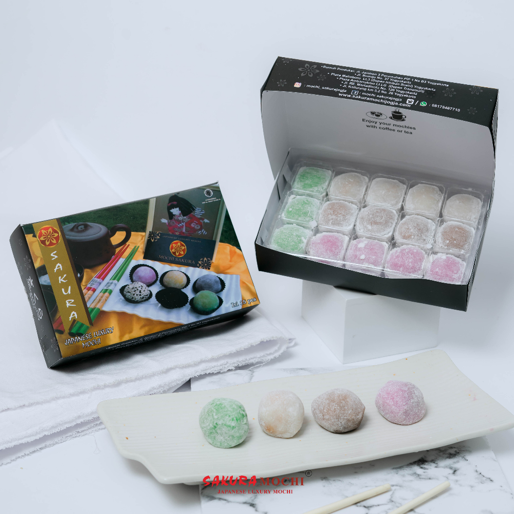 Paket Hemat Isi 15 Mochi - Mochi Sakura - Sakura Mochi - Mochi sakura jogja- mochi mix