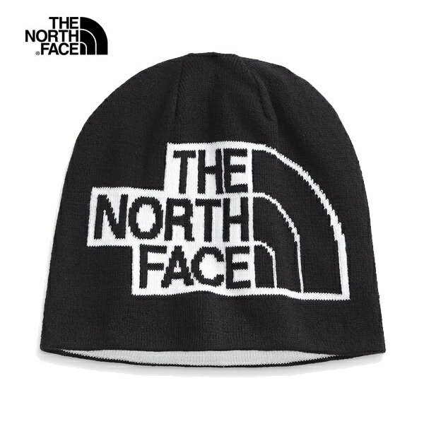 The North Face TnF Reversible Highline Beanie Black White NF0A5FW8 Topi Kupluk Original
