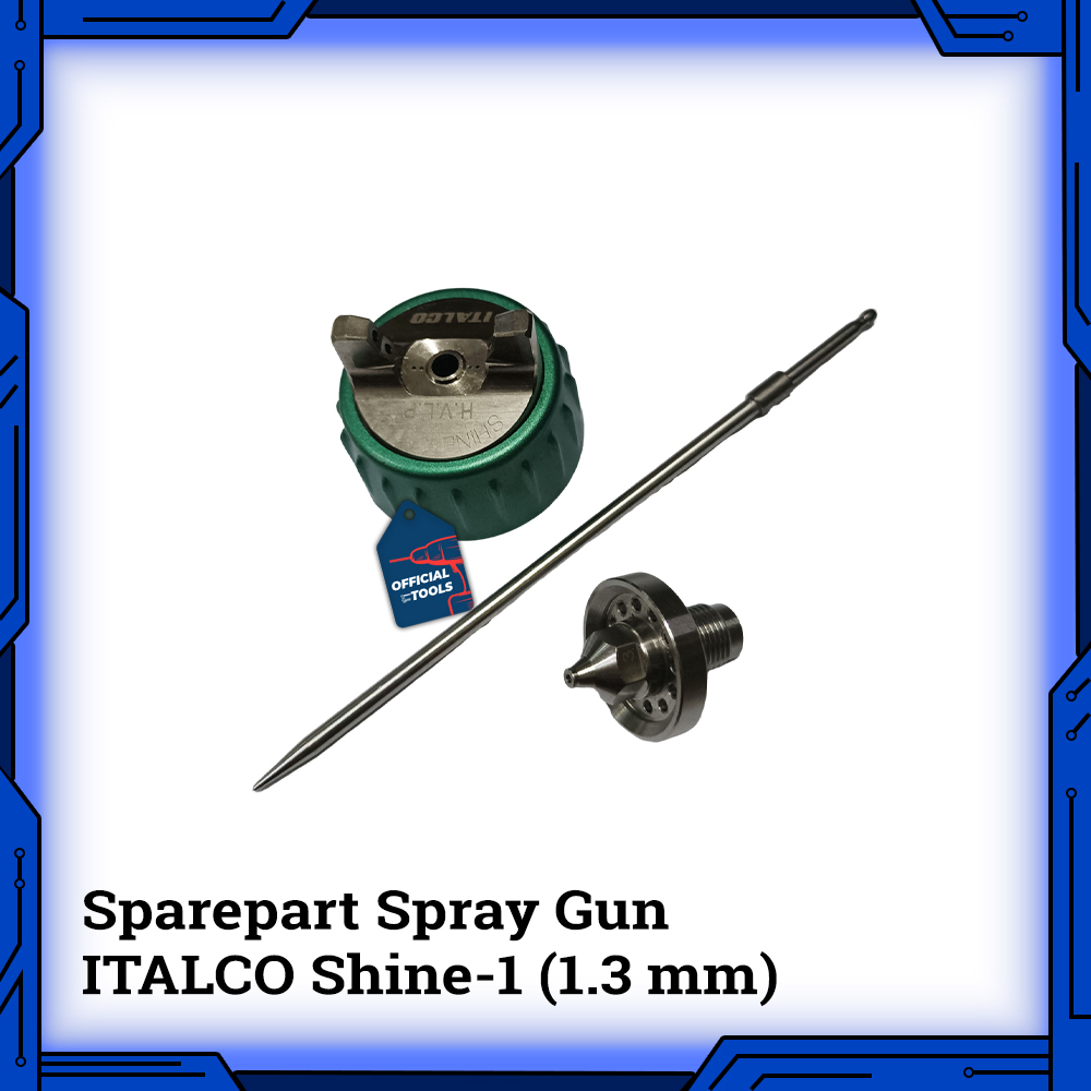 Nozzle Set Sparepart Spraygun Shine 1 HVLP 1.3 mm Fluid Nozzle Sett
