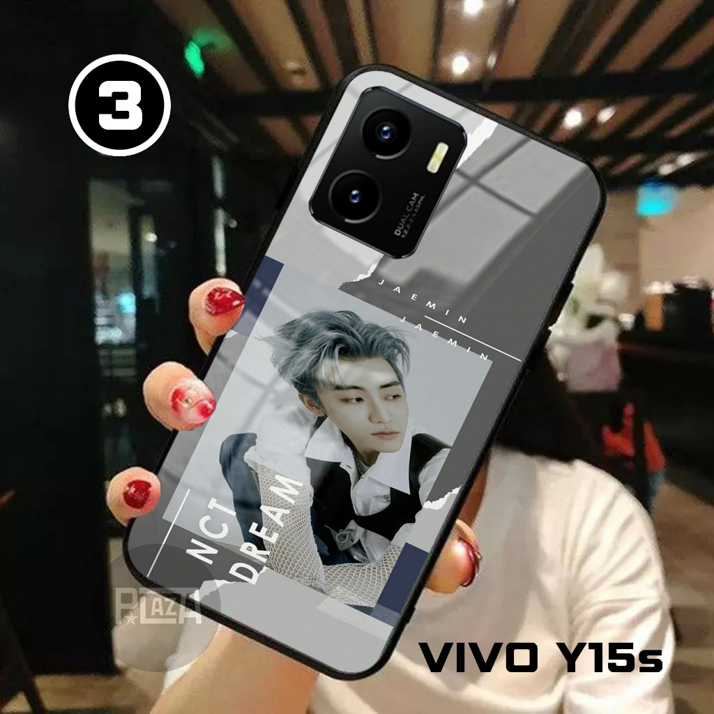 Softcase Glass Kaca NCT DREAM [K71] VIVO Y15s Terbaru Casing Handphone-Pelindung Handphone-Aksesoris Handphone-Plazacase.id