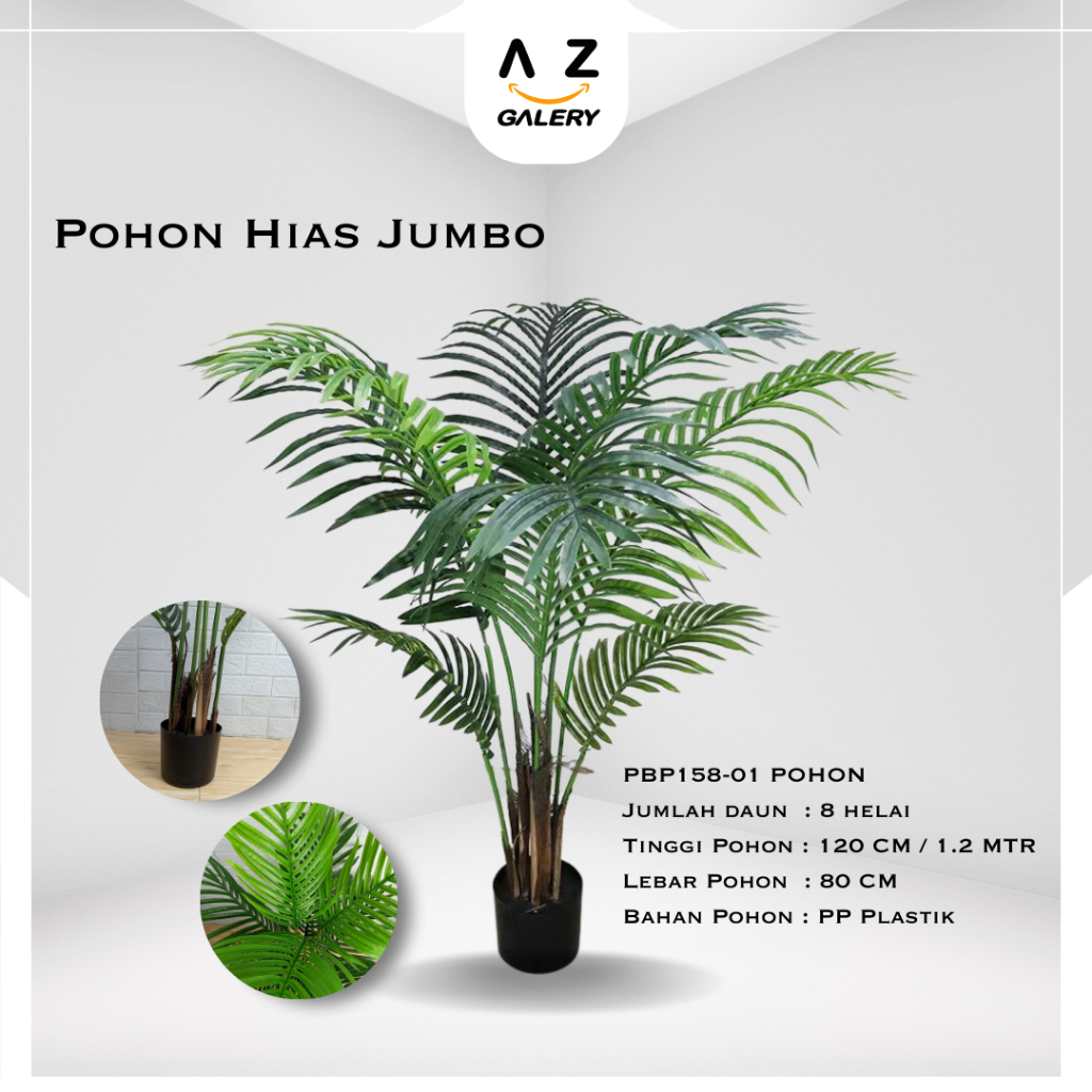 Pohon Hias Jumbo Coconut Tree Artifical Import Dekorasi Pojok Rumah Taman Cafe Aesthetic Azgalery PBP158-01
