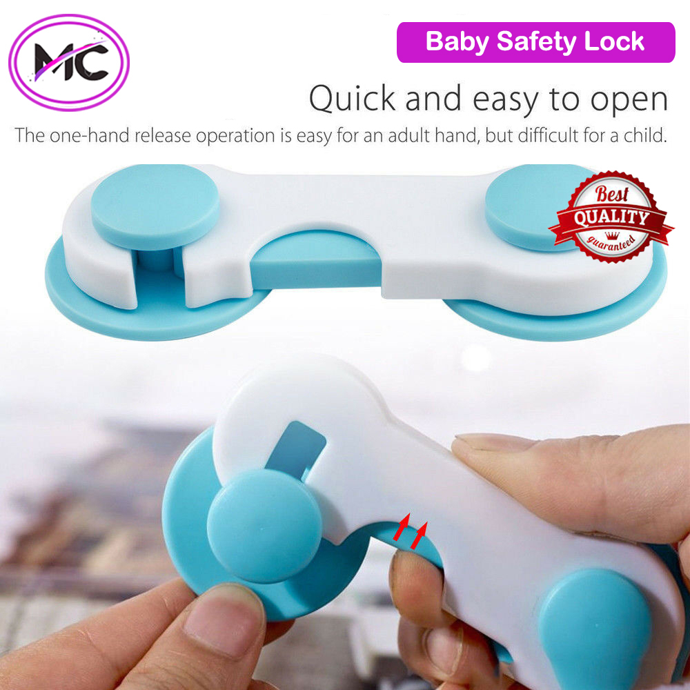 Kunci Pengaman Laci Lemari Pakaian Baju Pintu Kulkas Jendela Safety Lock Child Kitchen Set