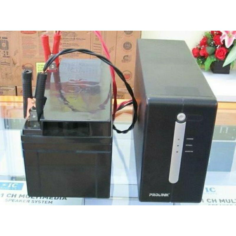 ups modif prolink 1200va 600watt 1 aki 12volt